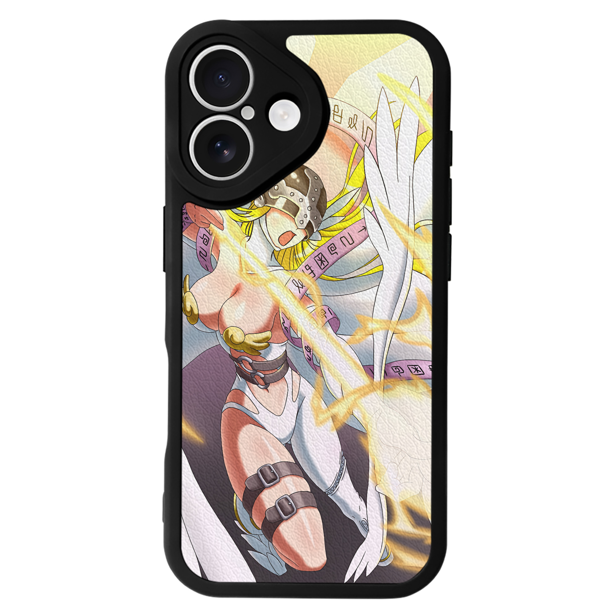 （画像用） Digimon デジタルモンスター/デジモン 【iPhone 16シリーズ対応】シリコンスマホケース（レザー調） 材質：シリコン